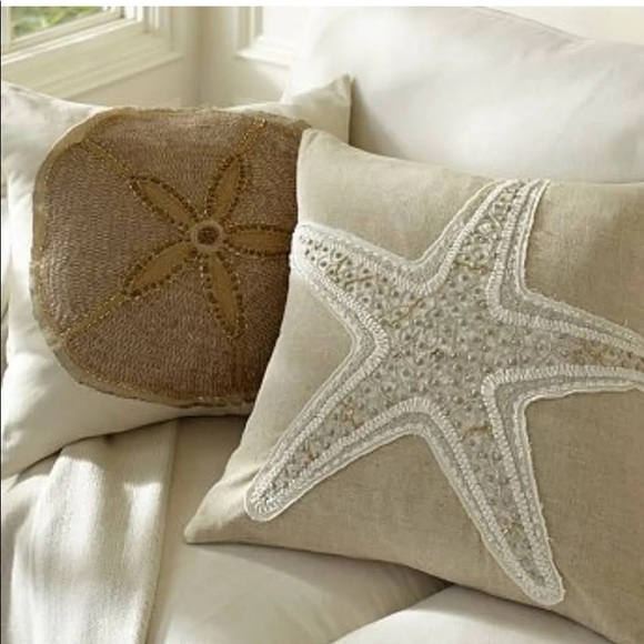 Pottery Barn Other - Pottery Barn Sand Dollar Pillow Cover with Pottery Barn Down Insert NWOT